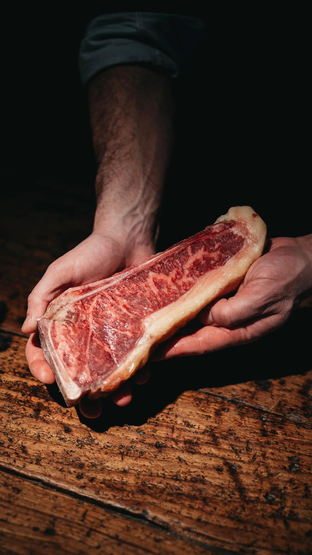 Bife de chorizo con hueso