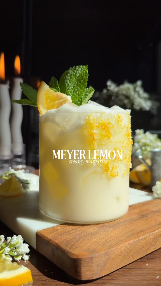 Meyer Lemon Creamy Margarita