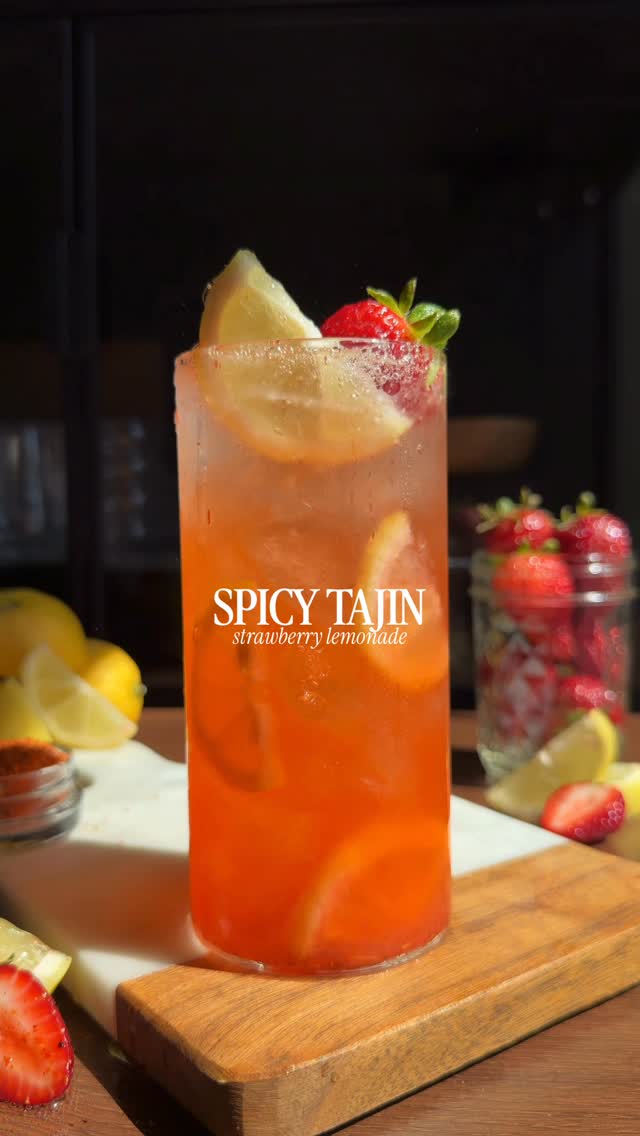 Spicy Tajin Strawberry Lemonade