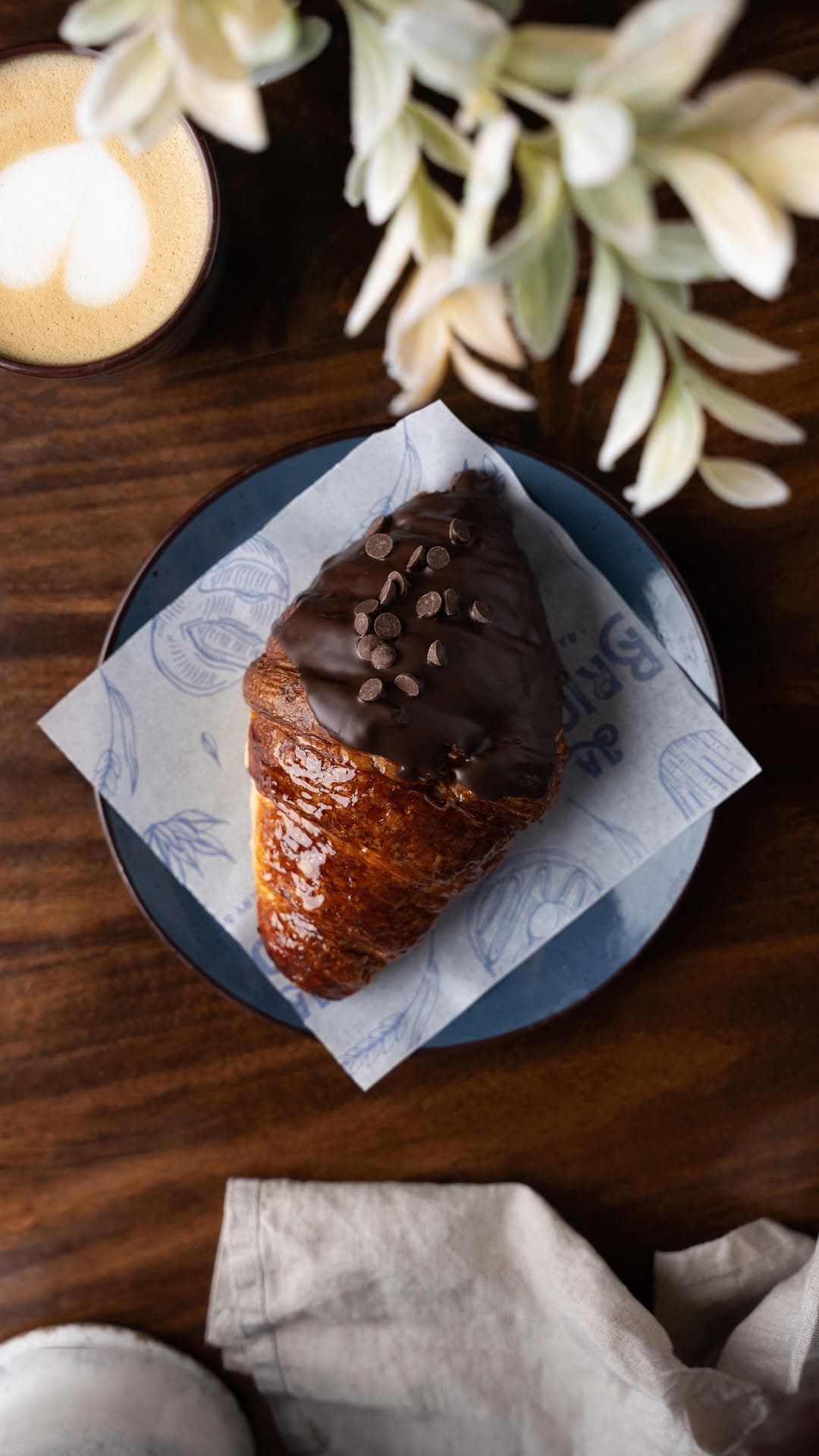 Croissant de chocolate